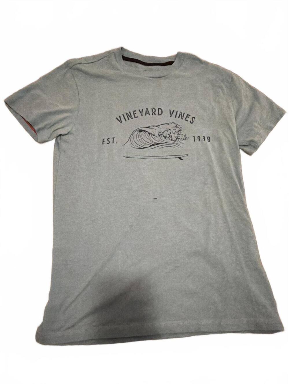 Vineyard Vines Mens Dunes Tee XS Light Blue Casual Shirt